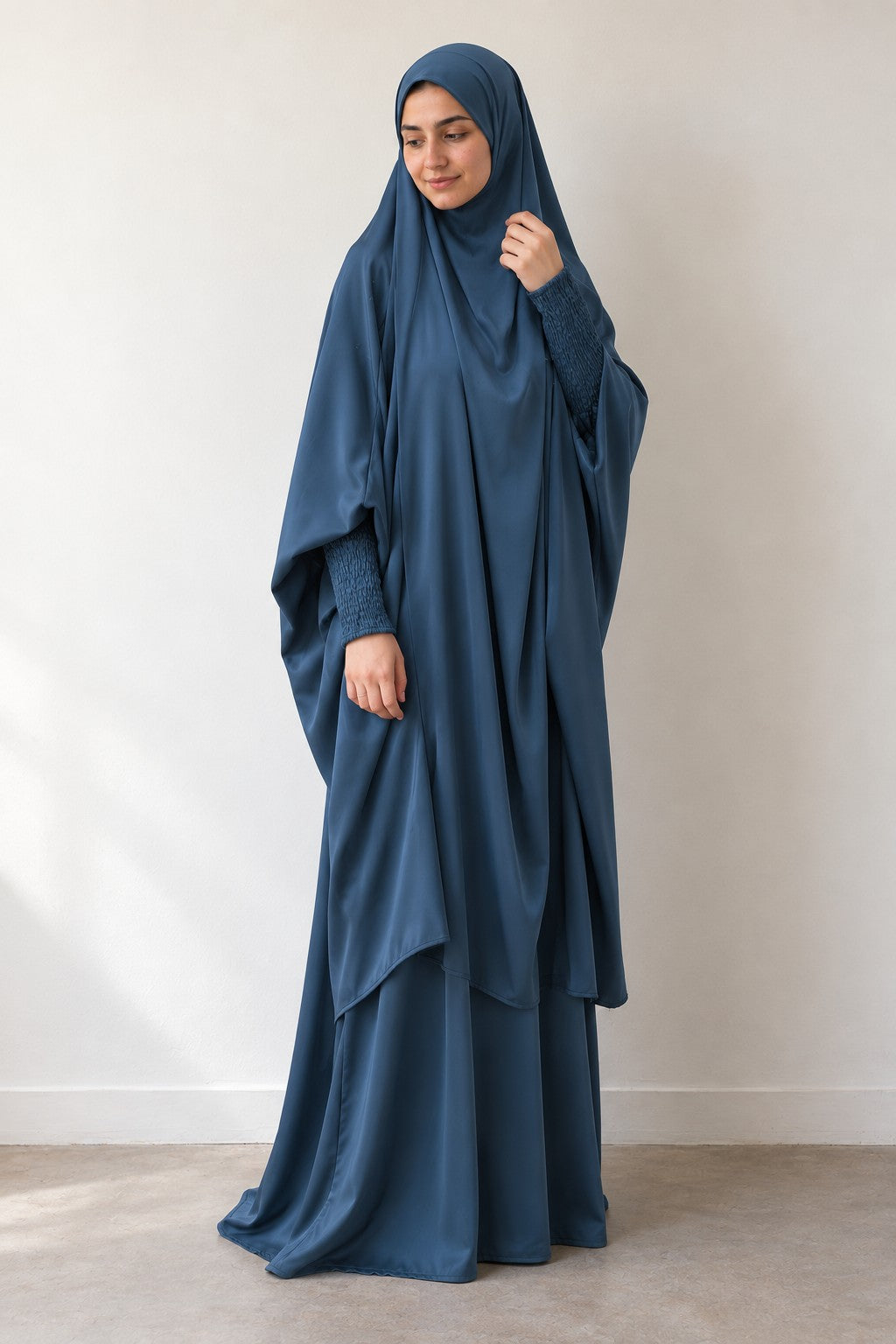 Overhead Jilbab Set in blue