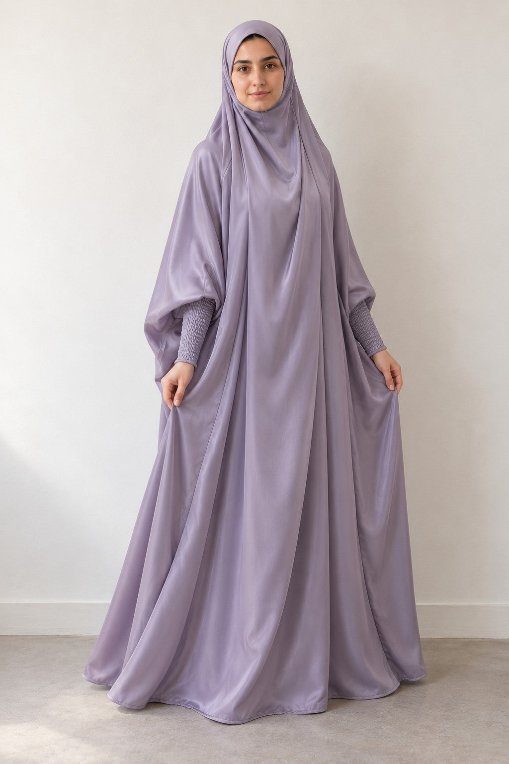 Overhead Jilbab Set in lilac